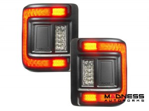 Jeep Wrangler JL Tail Lights - Flush Mount -LED - Smoked Lens